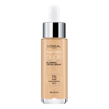 Base De Maquillaje Liquida, Sérum Rellenador Con Color Y 1% De Ácido Hialurónico True Match De L'oréal Paris