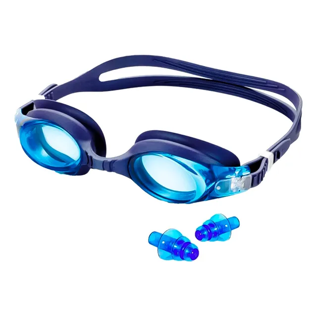 Lentes Natación Agua Piscina + Tapones P/ Niño Adulto El Rey