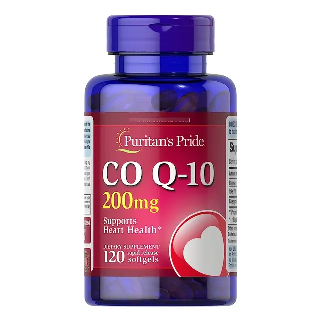 Coq 10 Puritans Pride 200mg 120 Cápsulas 
