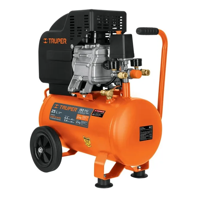 Compresor De Aire Eléctrico Portátil  Truper Comp-25lt 25l 3hp 110v