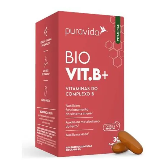 Vitamina Bio B+ Vitaminas Complexo B Pura Vida Imunidade