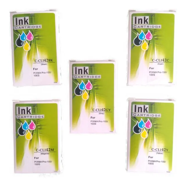 Kit De 5 Tintas Compatibles Canon Cli-42 Pixma Pro-100
