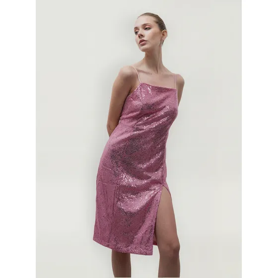 Vestido De Fiesta Lentejuelas Elegante Mujer I Am