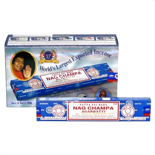 Sahumerio Satya Nag Champa 12 Unidades