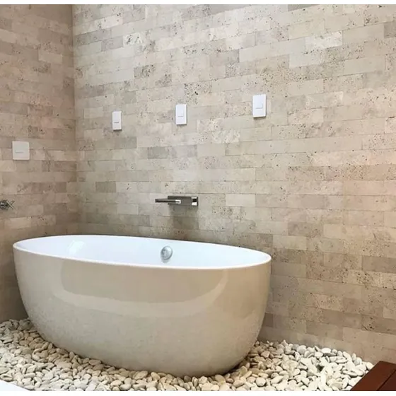 Travertino Anticato Brick (nacional) Bege Bahia