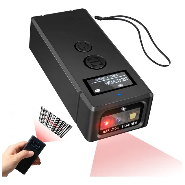 Mini Lector De Códigos De Barras 2.4 G Inalambrico/bt/usb