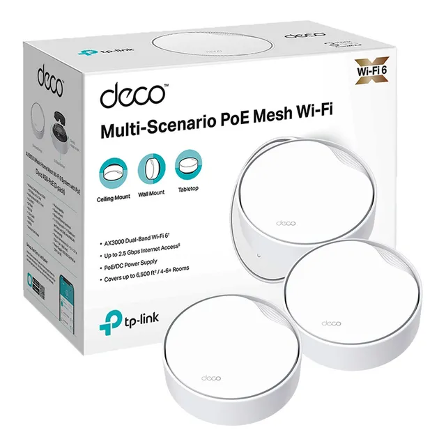 Deco X50-poe 3 Pack Tp-link Mesh Sistema Wifi 6 Ax3000
