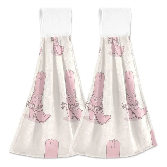 Vaquero Bota Vaquera Cocina Colgando Toalla Mano Linda Moda