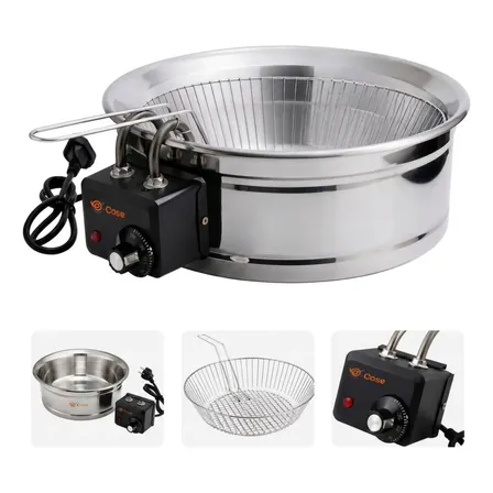 Fritadeira Elétrica Industrial Inox Tacho 5l