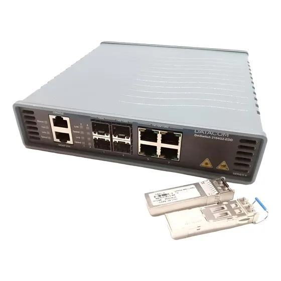 Switch Datacom Dmswitch 2104g2-edd & 2 Módulos Sfp 1.25gb