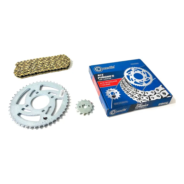 Kit Arrastre Cassarella Tvs Raider 125 - Cadena Reforzada