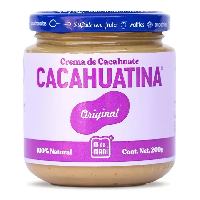 Crema de Cacahuate Cacahuatina M de Maní Original 200g