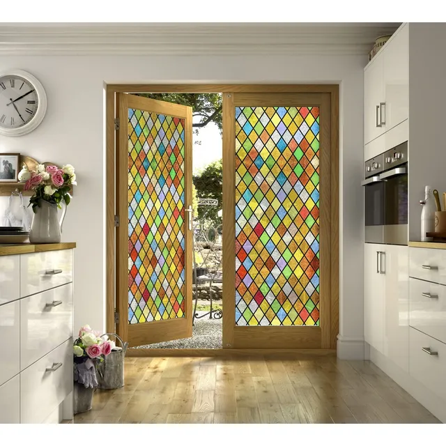 Vitral Adesivos Para Vidros Portas Janelas Ref M1
