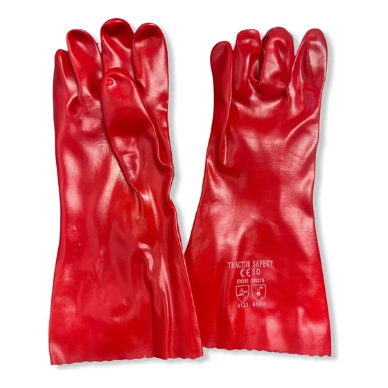 Guantes De Pvc Rojo Tractor Safety 18 