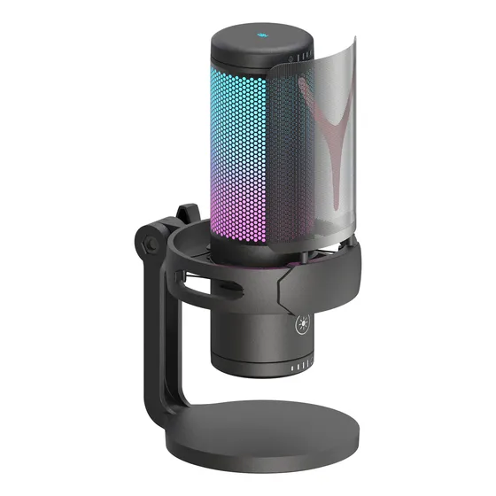 Micrófono Gamer Redragon Fenris Gm 301 Rgb, Unidireccional