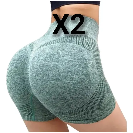 Licra Deportiva Short Leggins Lycra Dama Yoga Levanta Pompis