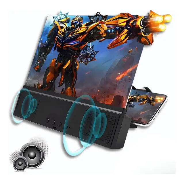 Lupa Amplificador Pantalla Celular Sonido Bluetooth Parlante