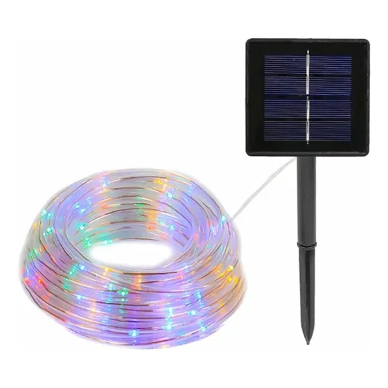 Luz De Navidad Solar 30 Metros 300 Leds Tipo Manguera