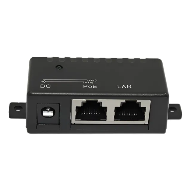 Inyector Poe 2 Puertos Divisor Potencia Camara Ip Accesorio