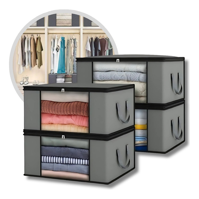 Kit 4 Sacos Organizador Multiuso Anti Mofo Para Edredom King Cobertores Roupas De Cama E B... Kit 4 Sacos Organizador Multiuso Anti Mofo Para Edredom King Cobertores Roupas De Cama E B...