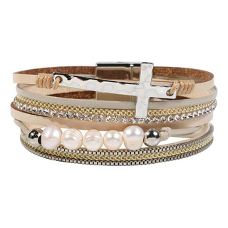 Pulsera Envolvente De Cuero Vercret Para Mujer - Pulseras Mu Pulsera Envolvente De Cuero Vercret Para Mujer - Pulseras Mu