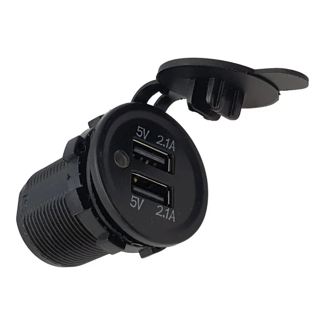 Cargador Toma Usb Doble Celular Auto Nautica 4x4 12v 24v 2.1