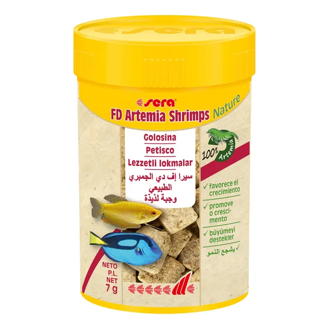 Sera Fd Artemia Shrimps Nature 7gr Snack Golosina Peces