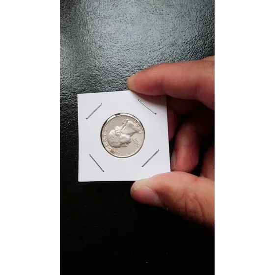 Moneda De Plata Cuarto De Dolar Eeuu 1964 Washington Silver 