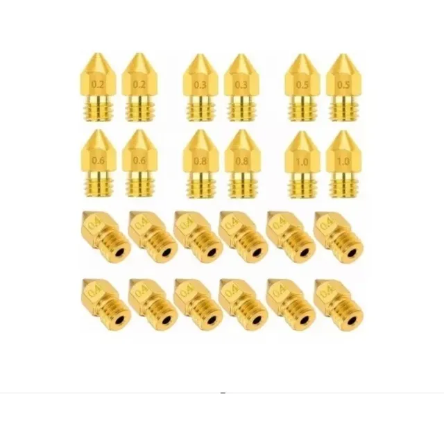 Pack 24 Boquillas, Nozzle Para Impresora 3d Mk8, Ender 3