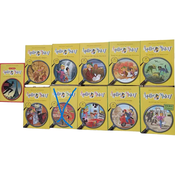 Lote Colección Libros Agatha Mistery Sir Steve Stevenson