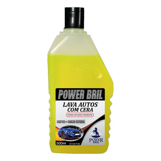 Shampoo para veículo POWER BRIL Com cera líquido em galão de 500mL