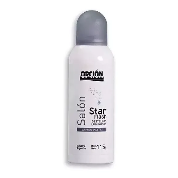 Purpurina Star Flash Opcion En Aerosol Oro Plata Multicolor