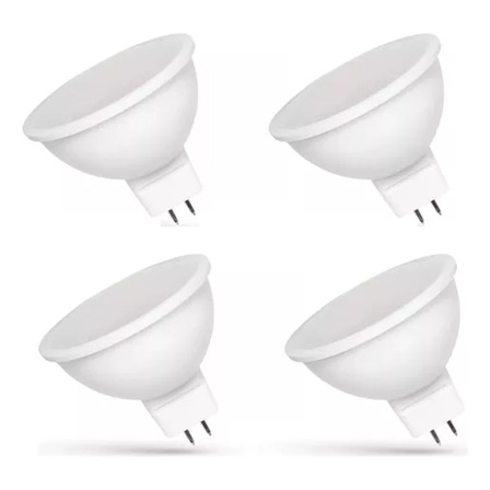 Lampara Led Dicroica Mr16 Bipin Fria Pack X4 Lampara Led Dicroica Mr16 Bipin Fria Pack X4