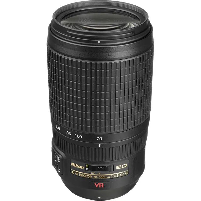 Lente De Zoom Nikon Af-s Fx Nikkor 70-300 Mm F/4.5-5.6g If-ed Con Reducción De Vibraciones Con Enfoque Automático Para Cámaras Réflex Digitales Nikon