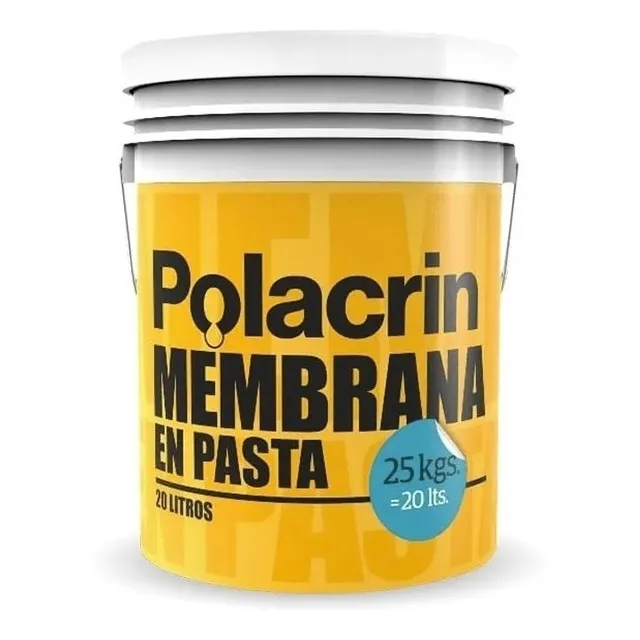 Polacrin Membrana En Pasta X 20lts + Pincel 15   Agustina