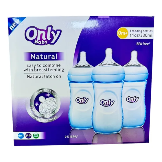 Only Tetero X 3 Unidades 11 Oz Anticólico Libre Bpa