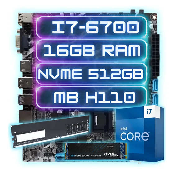 Kit Upgrade Pc Gamer Cpu Intel I7-6700 Ddr4 16gb Nvme 512gb