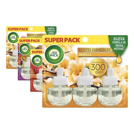 Air Wick Pack 3 Repuesto Electrico 21 Ml - Variedades