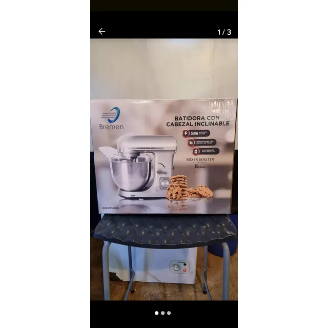 Batidora Marca Bremen 500watt 5 Litros Con Accesorios