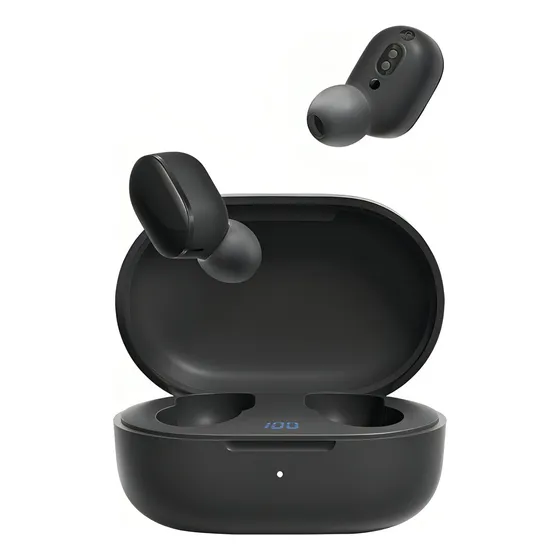 Fone De Ouvido Bluetooth 5.0 Sem Fio Tws E6s Cor Preto Luz Verde