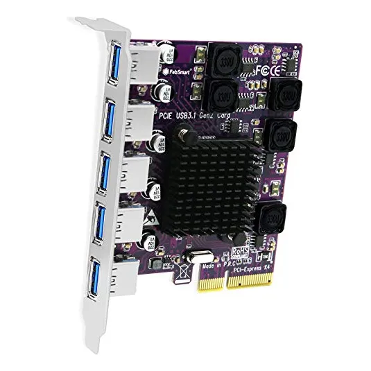 Tarjeta De Expansión Usb 3.1 Gen2 Para Pc Con 5 Puertos