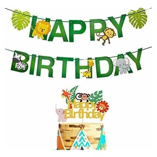 Jungle Safari Animal Party Decoration, Banner De Fiesta De A Jungle Safari Animal Party Decoration, Banner De Fiesta De A