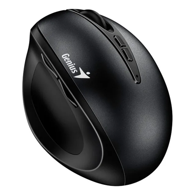 Mouse Genius Ergo 8300s Wireless Vertical 7-bot Ergonomico Color Negro