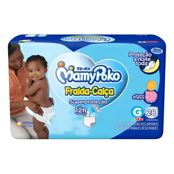 Fralda Calça Mamypoko Super Proteção 12h