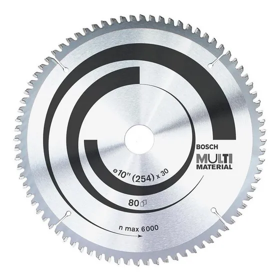 Sierra Circular 254mm 80 Dien Bosch Aluminio Plastico Madera