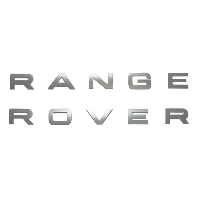 Letras Emblema Rand Rover Capo Ou Mala Prata Fosco