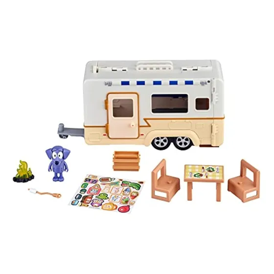  Juego De Caravana Bluey S5 Multicolor Con Figuras Y Accesor