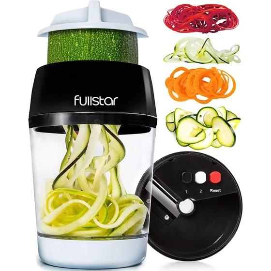 Cortador De Verduras Con Espiralizador De Verduras 4 En 1