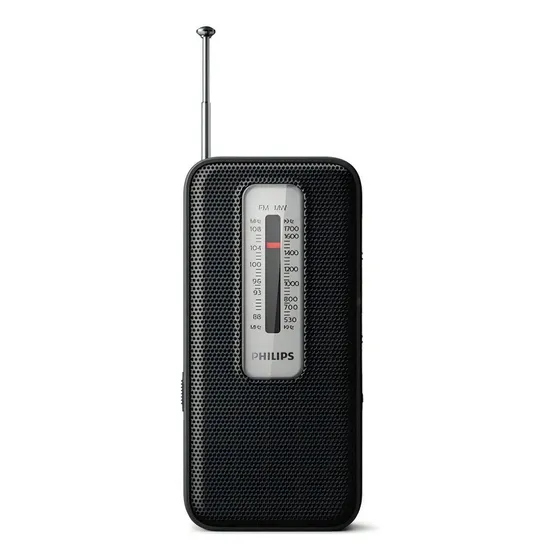 Radio Portátil Philips Tar1506 Fm/mw Analógica Color Negro