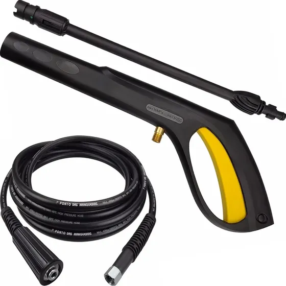 Kit Pistola Original + 08mt Mangueira Lavadora Tekna Hlx150v